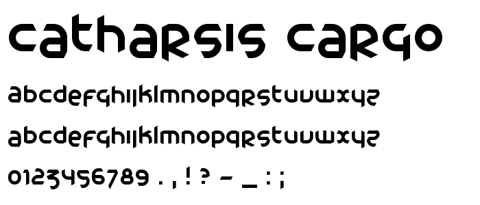 Catharsis Cargo font